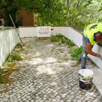 Reparação e pintura de muros